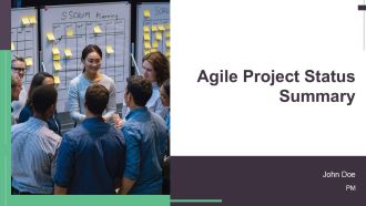 Agile Project Status Summary PPT Designs AT