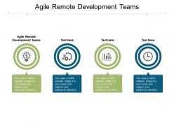 Agile remote development teams ppt powerpoint presentation visual aids example 2015 cpb