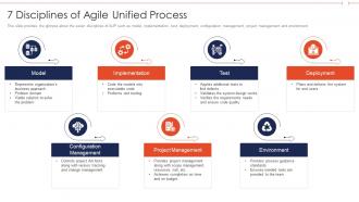 Agile role in business software 7 disciplines of agile unified process