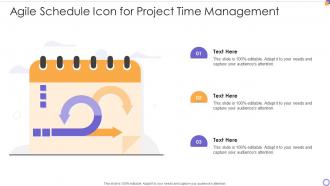 Agile Schedule Icon For Project Time Management