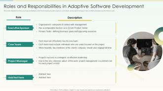 Agile Scrum Methodology Roles And Responsibilities In Adaptive Software Development