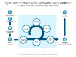 Agile scrum process for software development