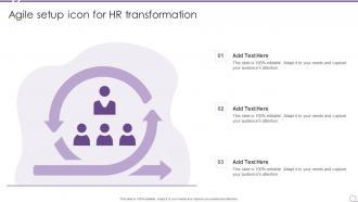 Agile Setup Icon For HR Transformation