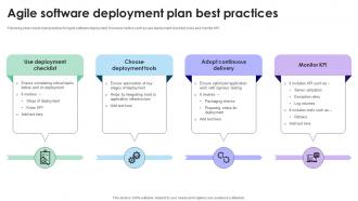 Agile Software Deployment Plan Best Practices