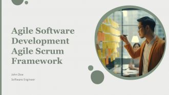 Agile Software Development Agile Scrum Framework PPT Information AT