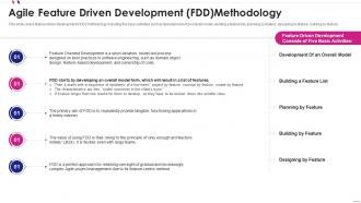 Agile software development driven development fdd methodology