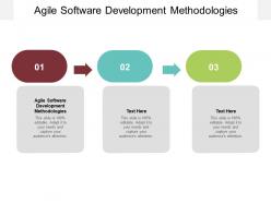Agile software development methodologies ppt powerpoint presentation cpb
