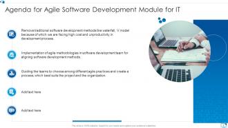 Agile software development module for it powerpoint presentation slides ...