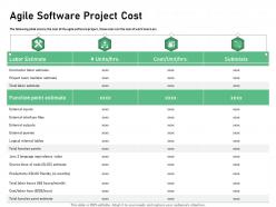Agile software project cost estimate ppt powerpoint presentation visual aids pictures