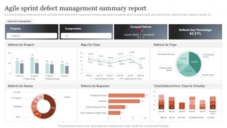 Agile Sprint Defect Management Summary Report