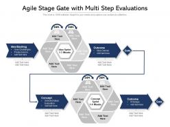 Agile stage gate with multi step evaluations