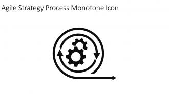 Agile Strategy Process Monotone Icon In Powerpoint Pptx Png And Editable Eps Format