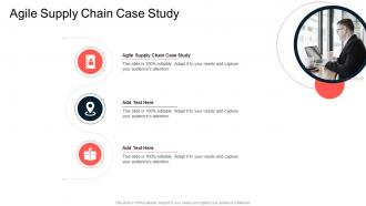 Agile Supply Chain Case Study In Powerpoint And Google Slides Cpb