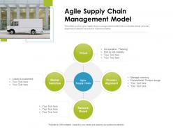 Agile supply chain management model