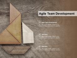 Agile team development ppt powerpoint presentation gallery outfit cpb