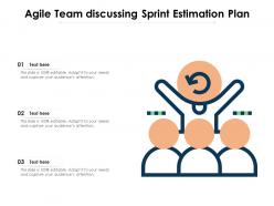 Agile team discussing sprint estimation plan