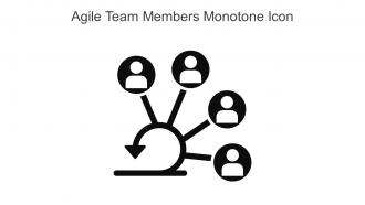 Agile Team Members Monotone Icon In Powerpoint Pptx Png And Editable Eps Format