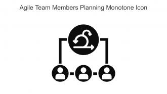 Agile Team Members Planning Monotone Icon In Powerpoint Pptx Png And Editable Eps Format