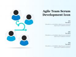 Agile team scrum development icon