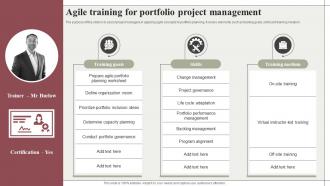 Agile Training For Portfolio Project Management