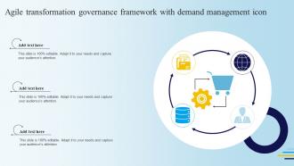 Agile Transformation Governance Framework With Demand Management Icon
