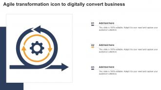 Agile Transformation Icon To Digitally Convert Business