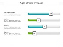 Agile unified process ppt powerpoint presentation outline design ideas cpb