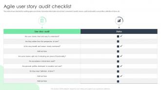 Agile User Story Audit Checklist