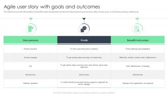 Agile User Story With Goals And Outcomes