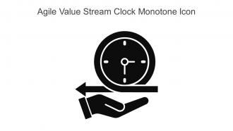Agile Value Stream Clock Monotone Icon In Powerpoint Pptx Png And Editable Eps Format
