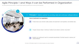 Agile values and principles agile principle 1 and ways it can be performed in organization