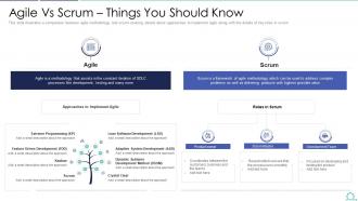 Agile vs scrum it agile vs scrum things you should know