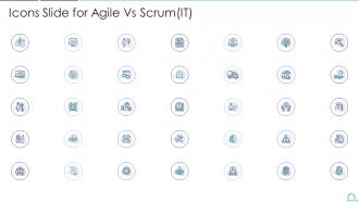 Agile vs scrum it icons slide for agile vs scrum it