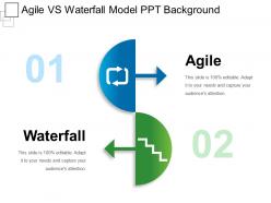 Agile vs waterfall model ppt background