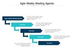 Agile weekly meeting agenda ppt powerpoint presentation inspiration brochure cpb