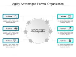 Agility advantages formal organization ppt powerpoint presentation pictures themes cpb