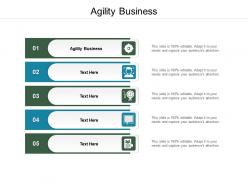 Agility business ppt powerpoint presentation infographic template sample cpb