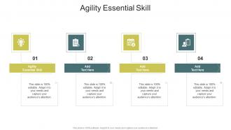 Agility Essential Skill In Powerpoint And Google Slides Cpb