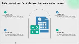 Aging Report Icon For Analyzing Client Outstanding Amount