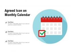 Agreed icon on monthly calendar