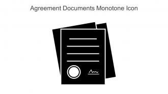 Agreement Documents Monotone Icon In Powerpoint Pptx Png And Editable Eps Format