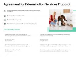 Agreement for extermination services proposal ppt icon visuals