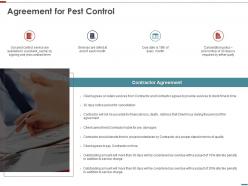 Agreement For Pest Control Ppt Powerpoint Presentation Professional