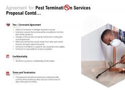 Agreement for pest termination services proposal contd ppt powerpoint presentation ideas