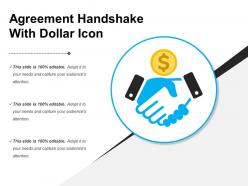 Agreement Handshake With Dollar Icon