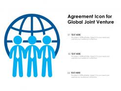 Agreement icon for global joint venture