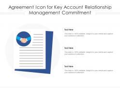 Agreement icon for key account relationship management commitment