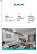 Agreement Interior Design Project Proposal One Pager Sample Example Document