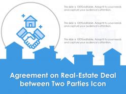 Agreement On Real Estate Deal Between Two Parties Icon