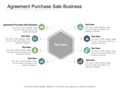Agreement purchase sale business ppt powerpoint presentation professional visuals cpb